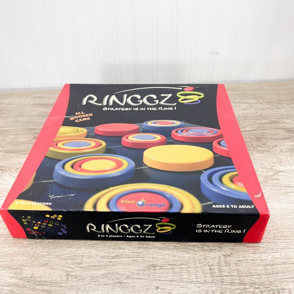 RINGGZ All Wooden Strategy Ring Board Game 100% COMPLETE - Picture 8 of 8
